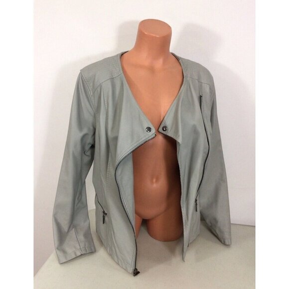 Alfani Leather Jacket Womens Large - Picture 1 of 6